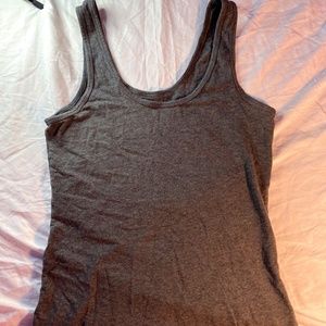 Gray Simple Tank Top